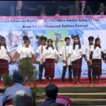 Suangpi Parish acing akem Rev. Fr. Paul Cung Lian Kap vaihawm siamna tawh Dimlo Khua ah Roman Catholic Pawlpi a tun zawh kum (75) cinna Diamond Jubilee Pawi bawl na. (17.2.2025)