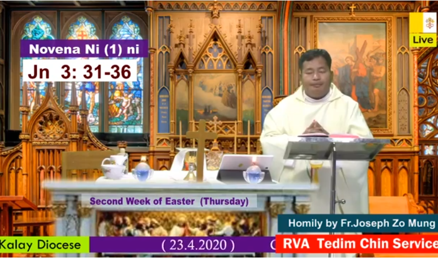 Rev. Fr. Joseph Zo Mung in Jn. 3:31-36 bulphuhin kha-an vakna