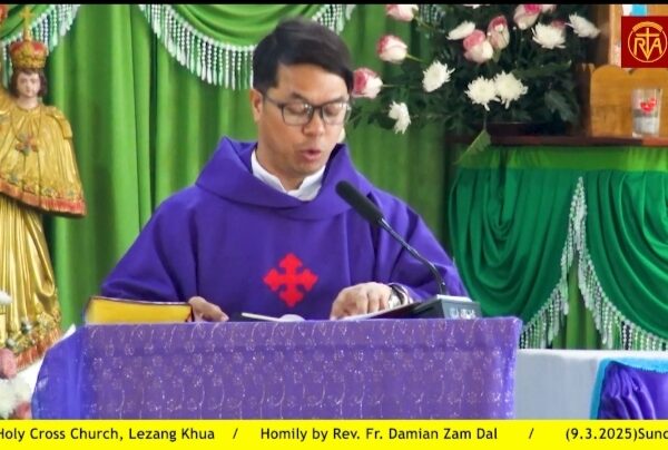 Rev. Fr. Damian Dal tung pan Pasian thu tangkona Sakollam Parish, Lezang khua.