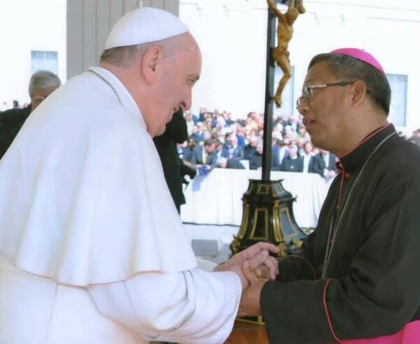 His Holiness Pope Francis & His Excellency Bishop Felix at Vatican (31.3.2014)