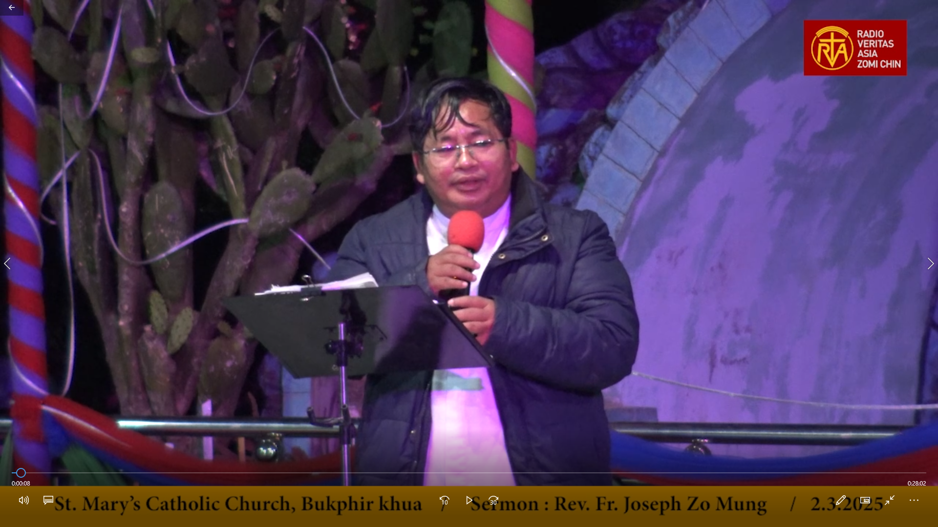 Sermon by Rev. Fr. Joseph Zo Mung