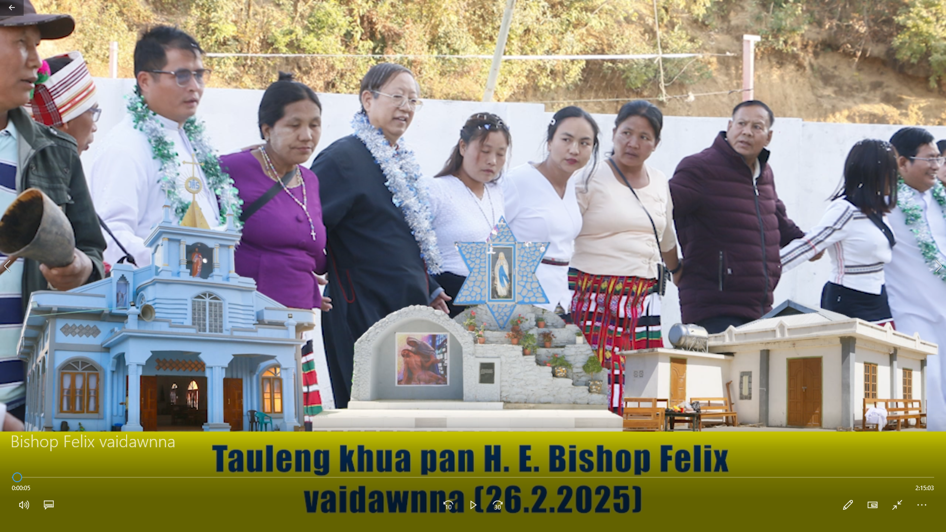 Tauleng khua pan H. E. Bishop Felix vaidawnna (26.2.2025)