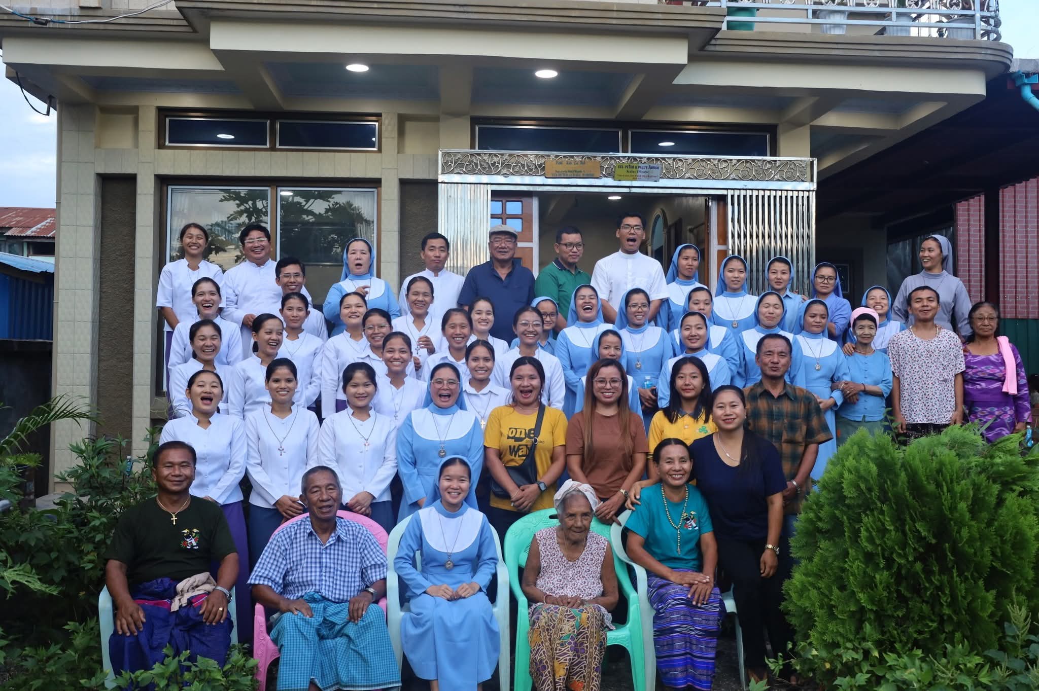 Reception of Sr. Justiphine Naw Aye Zar who made First Profession of Religious Vows on (18.8.2025)