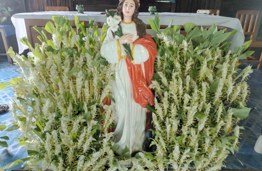 Living Rosary Prayer Group Celebrates Feastday of St. Philomena at St. Philomena Chapel (10.8.2025)