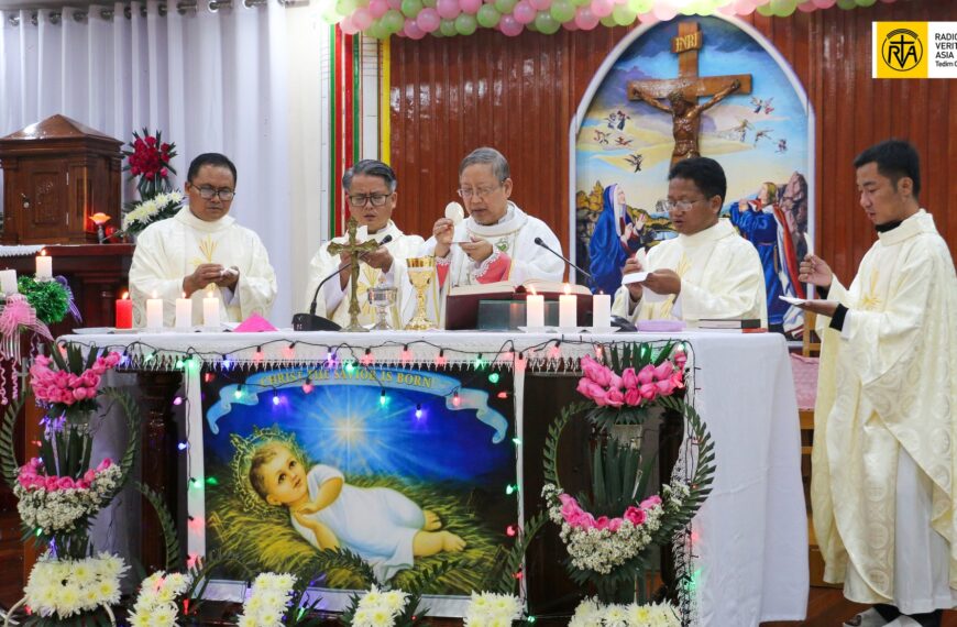 Christmas Midnight Mass at Diocesan Pastoral Center, Kalaymyo (24 Dec.2025)