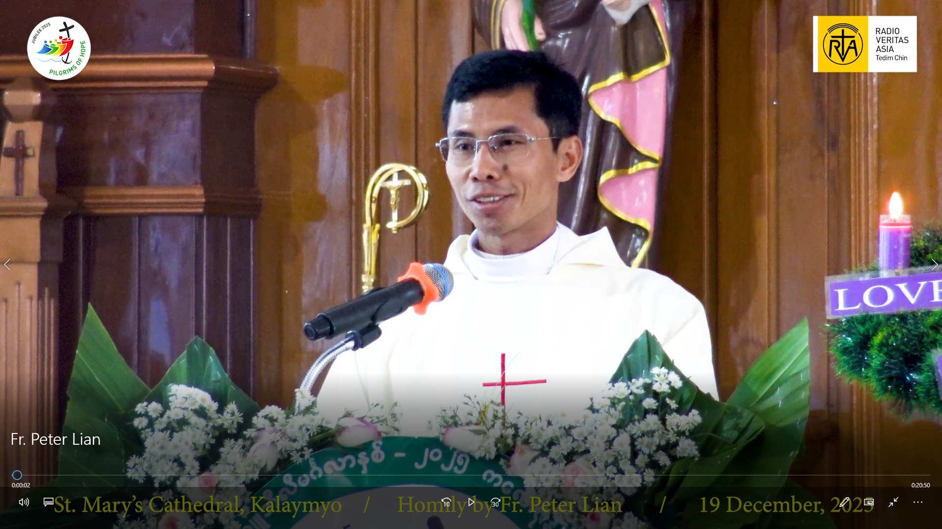 Closing Ceremony of Jubilee Year in the Diocese of Kalay at St. Mary’s Cathedral (19.12.2025)