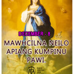 Mawhcilna nei lo apiang Tonu pawini.(December – 8)