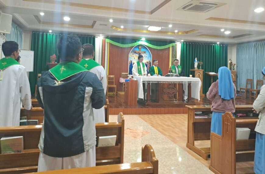 Rev. Fr. James Cin Len Khai Celebrated Mass at Diocesan Patoral Centre, Kalay (23.1.2026)