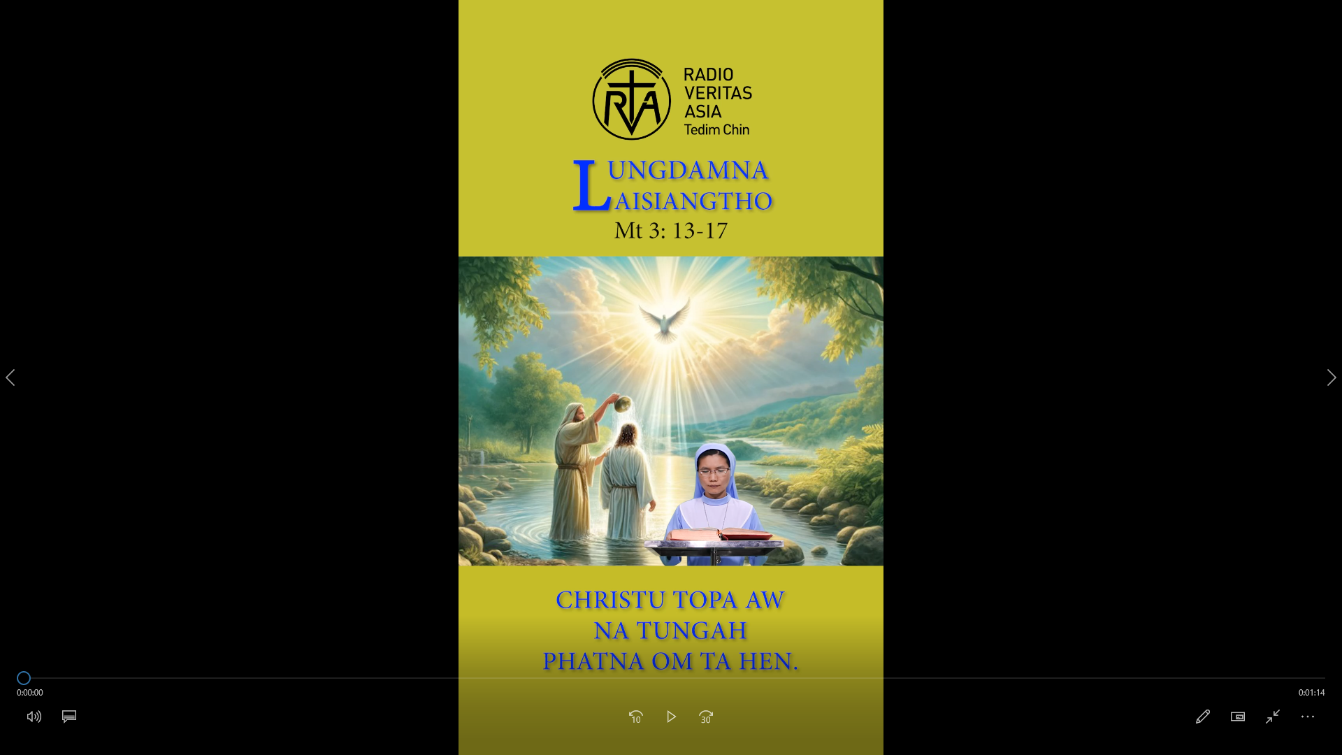 Catholic Nisim Lungdamna Laisiangtho.Baptism of the Lord.11.1.2026 (Sun)