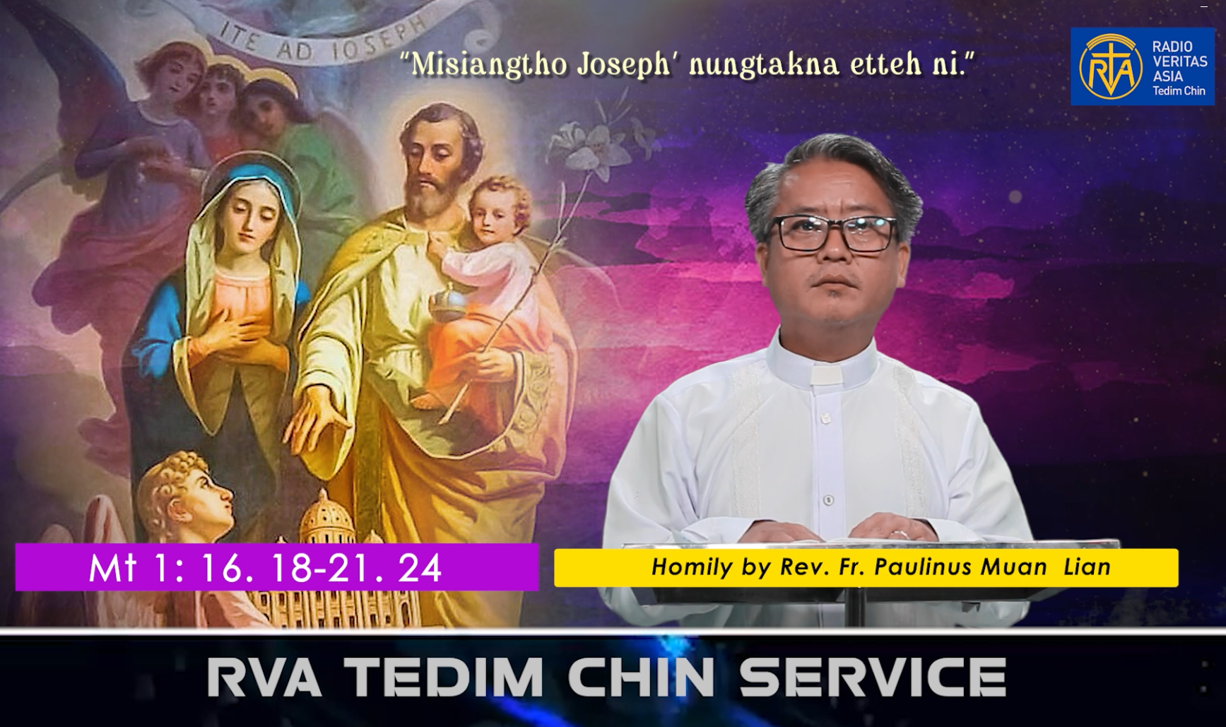 Zehtan hun nipi (4) na, 19.3.2026 Thursday(St. Joseph Pawini)