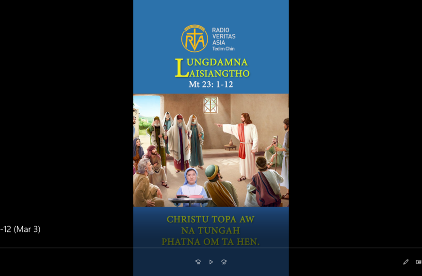 Catholic Nisim Lungdamna Laisiangtho.Vua Hun Nipi Kaal (2) Na.3.3.2026 (Tue)