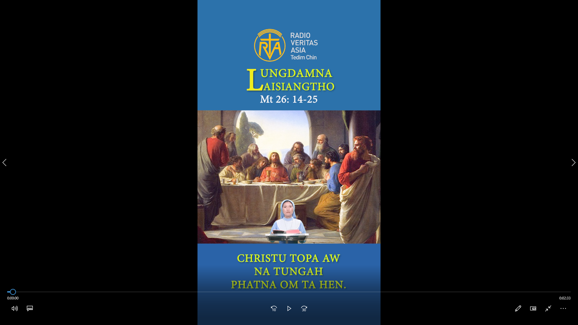 Catholic Nisim Lungdamna Laisiangtho. Nipi Kaal Siangtho Ni (3) Ni. 1.4.2026 (Wed)