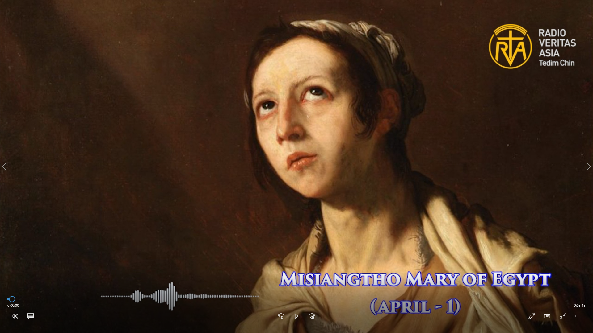Misiangtho Mary of Egypt Pawini. (April – 1)
