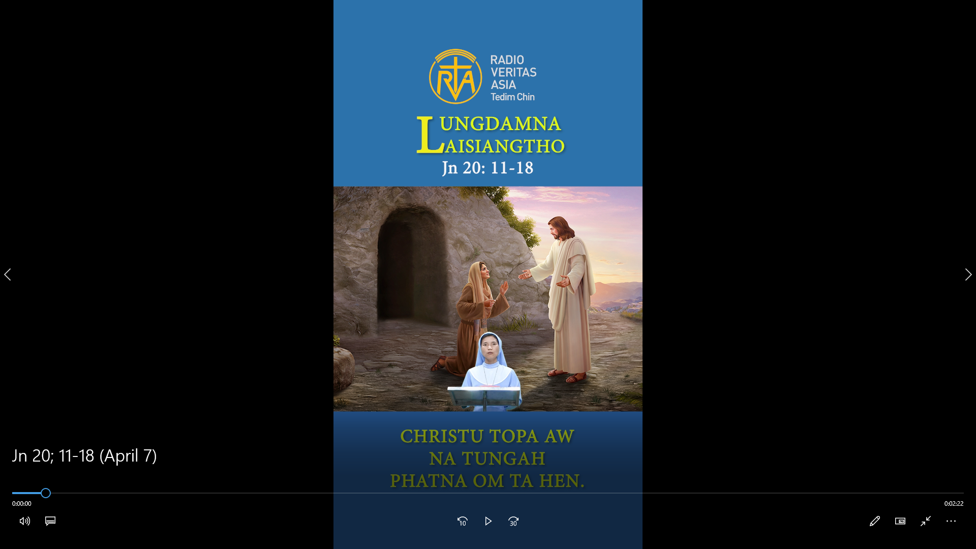 Catholic Nisim Lungdamna Laisiangtho.Easter Tuesday. Thawhkik Pawi Ni (2) Ni.7.4.2026 (Tue)