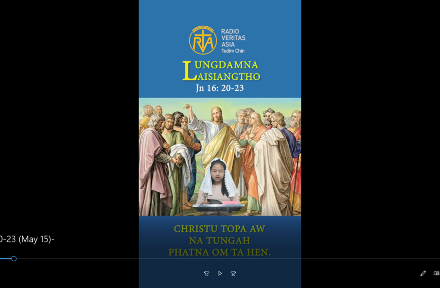 Catholic Nisim Lungdamna Laisiangtho. Thawhkik Pawi Nipi Kaal (6) Na. 15.5.2026 (Fri)