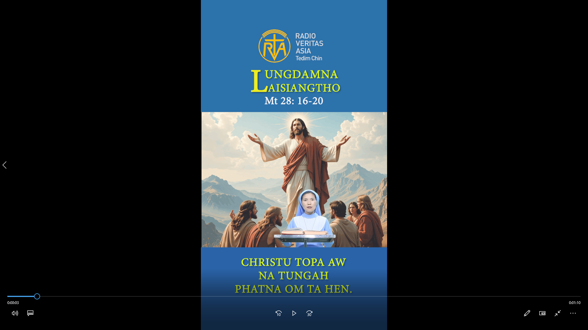 Catholic Nisim Lungdamna Laisiangtho. Topa Jesu Vantungah a kahtohna Pawini. 17.5.2026 (Sun)