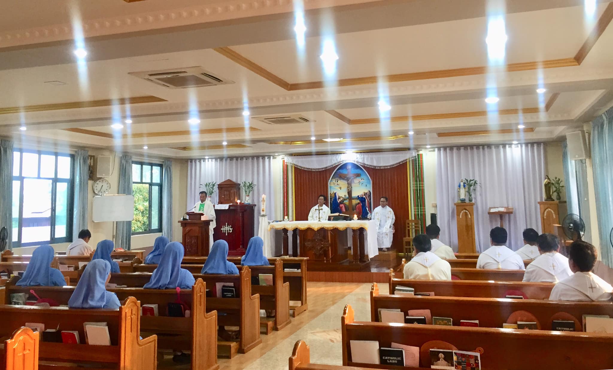 Rev. Fr. Lucas Tha Ling Sum, Chancellor of the Diocese of Hakha, Presided Over Mass at the Diocesan Pastoral Centre, Kalaymyo (May 22, 2026)