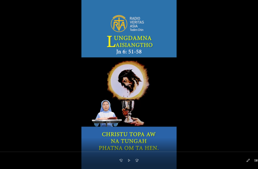 Catholic Nisim Lungdamna Laisiangtho. Hun Nautang Nipi Kaal (10) Na. A Siangtho pen Christu Si le Sa Pawi. 7.6.2026 (Sun)