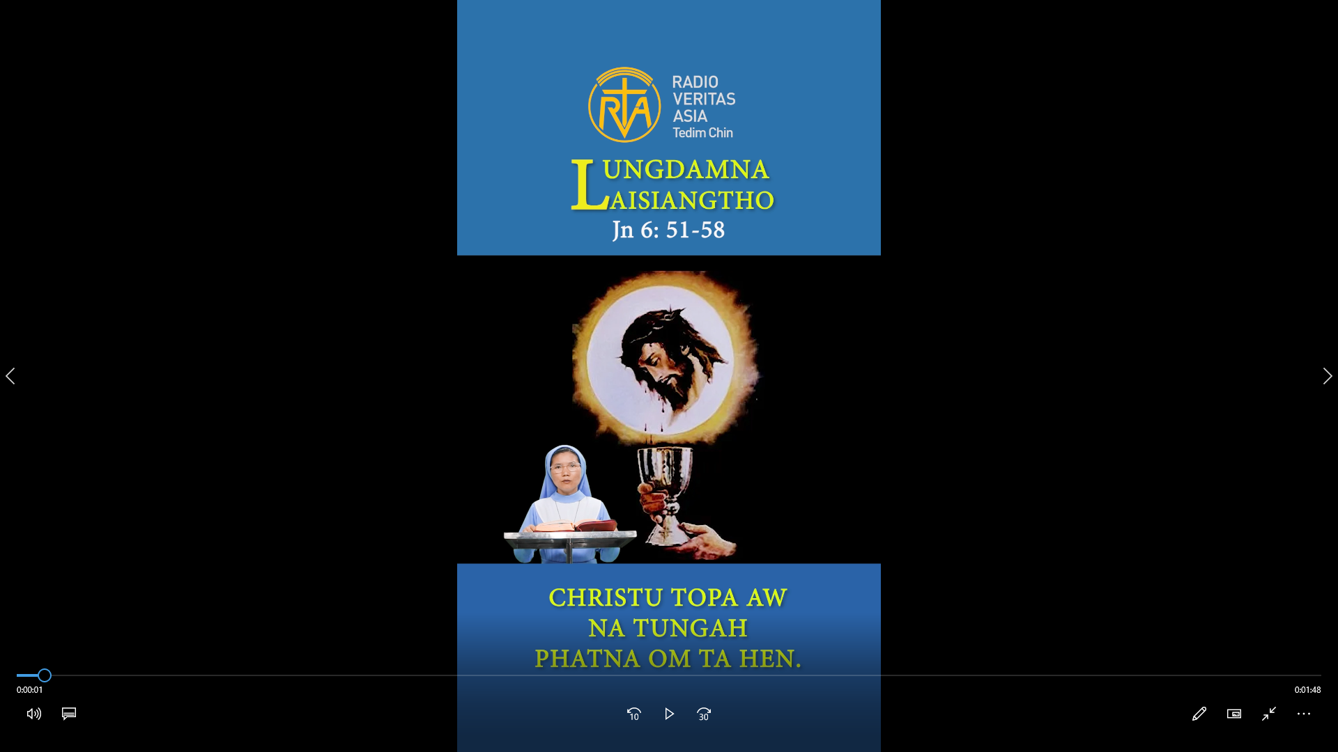 Catholic Nisim Lungdamna Laisiangtho. Hun Nautang Nipi Kaal (10) Na. A Siangtho pen Christu Si le Sa Pawi. 7.6.2026 (Sun)