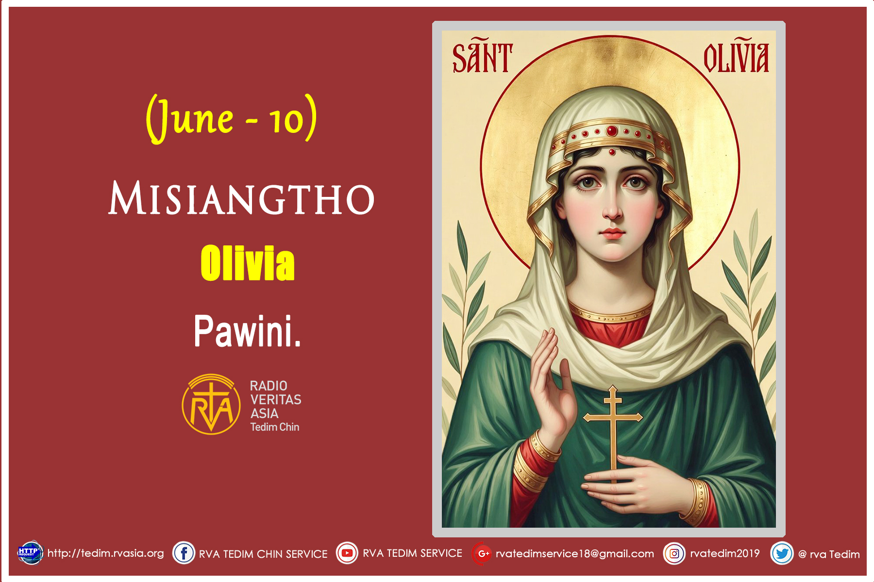 Misiangtho Olivia Pawini. (June – 10)