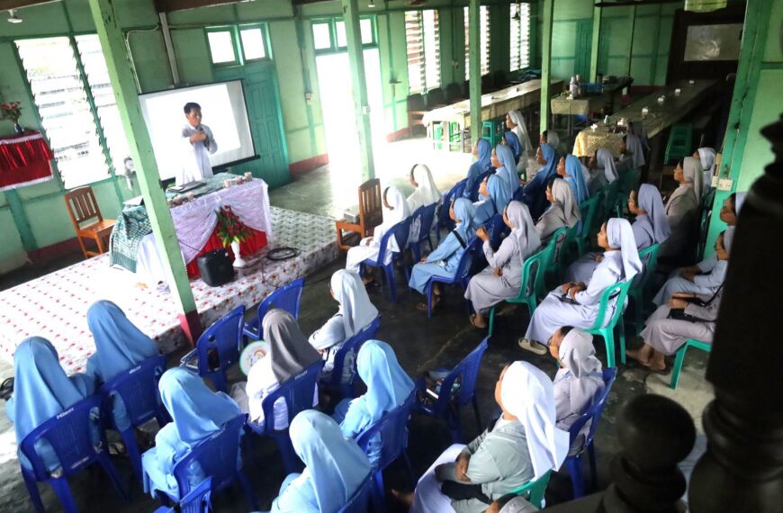 Kalay religious renew commitment to holiness during monthly recollection, Kalay Diocese, Myanmar (3.7.2026)