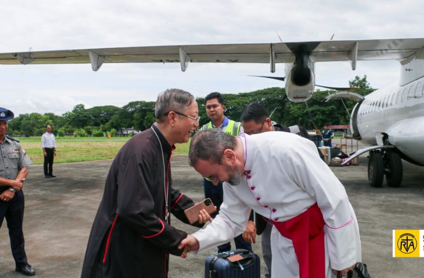 A Heartfelt Welcome Msgr. Andrea Ferrante (Chargé d’Affaires a.i. Apostolic Nunciature in Myanmar ) on his pastoral visit to Kalay Diocese on (July 9, 2026)