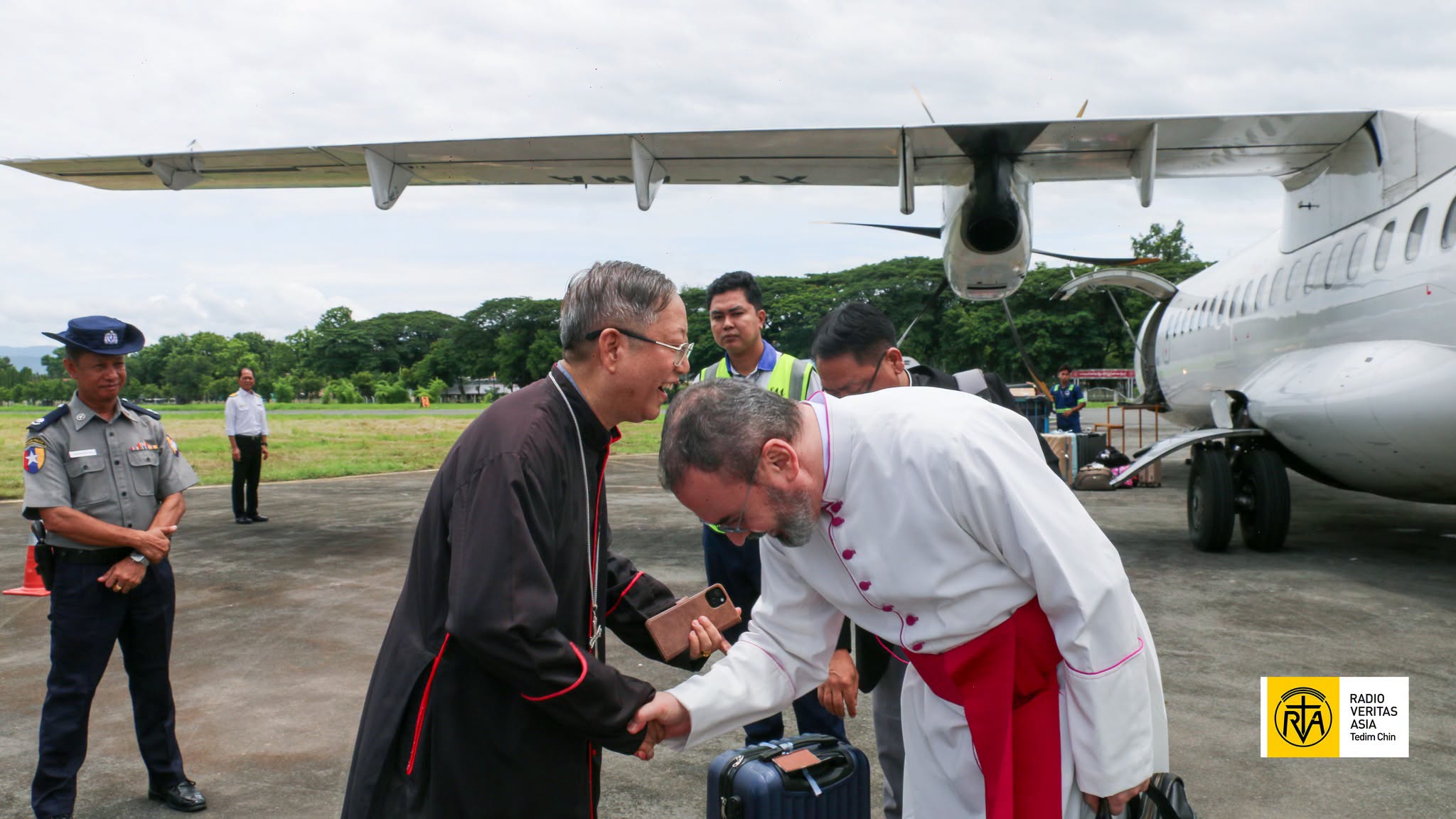 A Heartfelt Welcome Msgr. Andrea Ferrante (Chargé d’Affaires a.i. Apostolic Nunciature in Myanmar ) on his pastoral visit to Kalay Diocese on (July 9, 2026)