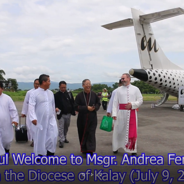 A Heartfelt Welcome Msgr. Andrea Ferrante (Chargé d’Affaires a.i. Apostolic Nunciature in Myanmar ) on his pastoral visit to Kalay Diocese on (July 9, 2026)