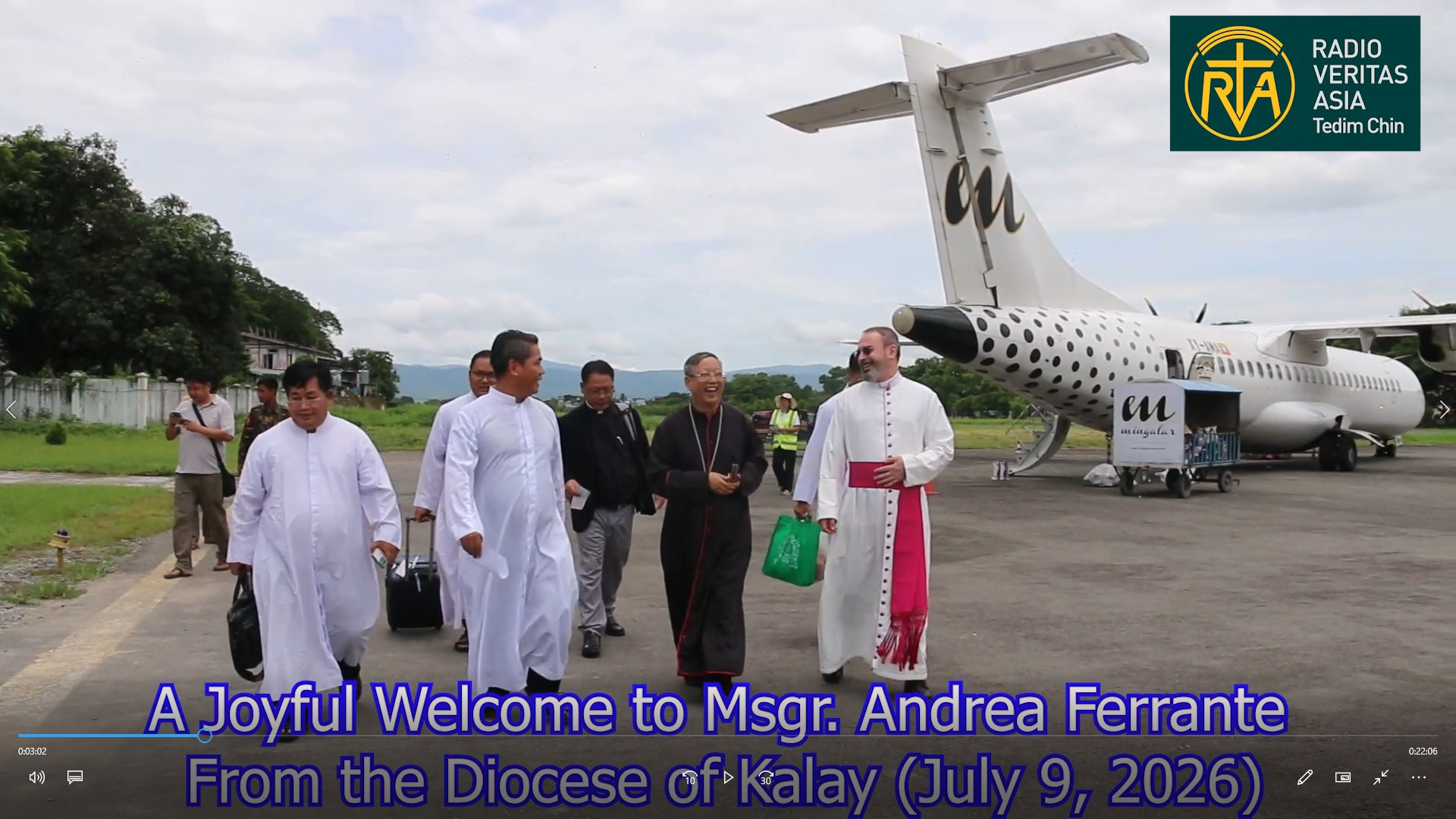 A Heartfelt Welcome Msgr. Andrea Ferrante (Chargé d’Affaires a.i. Apostolic Nunciature in Myanmar ) on his pastoral visit to Kalay Diocese on (July 9, 2026)