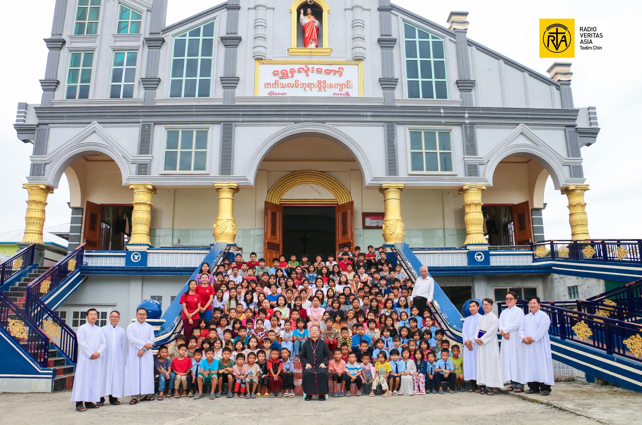 Bishop Felix Celebrates Children’s Mass for the Opening of the 2026–2027 Academic Year at Sacred Heart Church, Phai, and Blesses a Purified Drinking Water System Donated by Daw Agatha Niang Hau Dim (1 August 2026)
