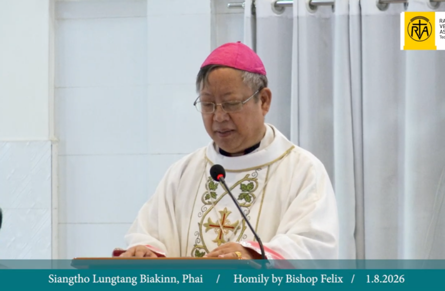 Homily by Bishop Felix, Siangtho Lungtang Biakinn, Phai (1 August, 2026)