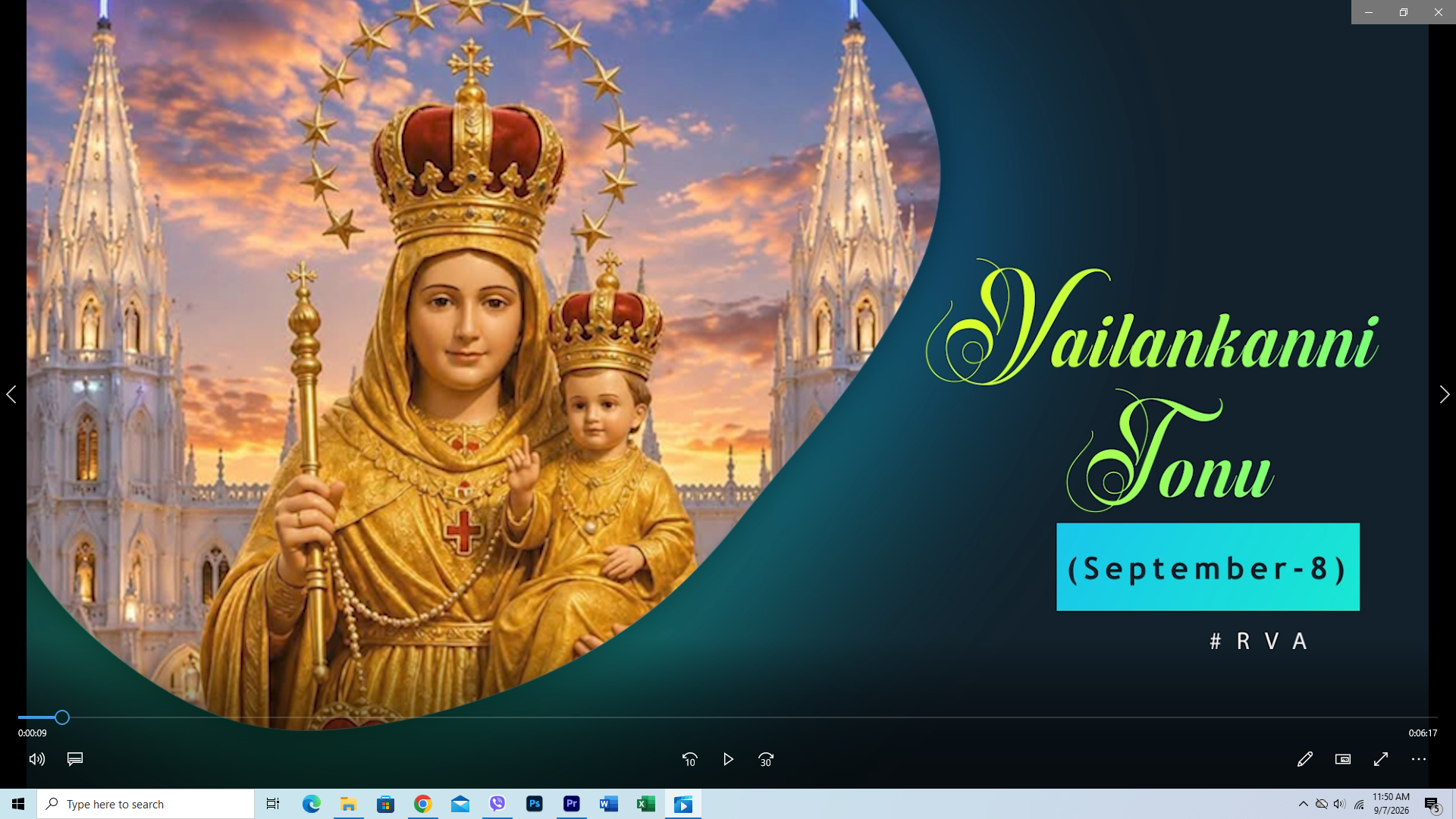 Vailankanni cidamnaTonu pawi.(September- 8)