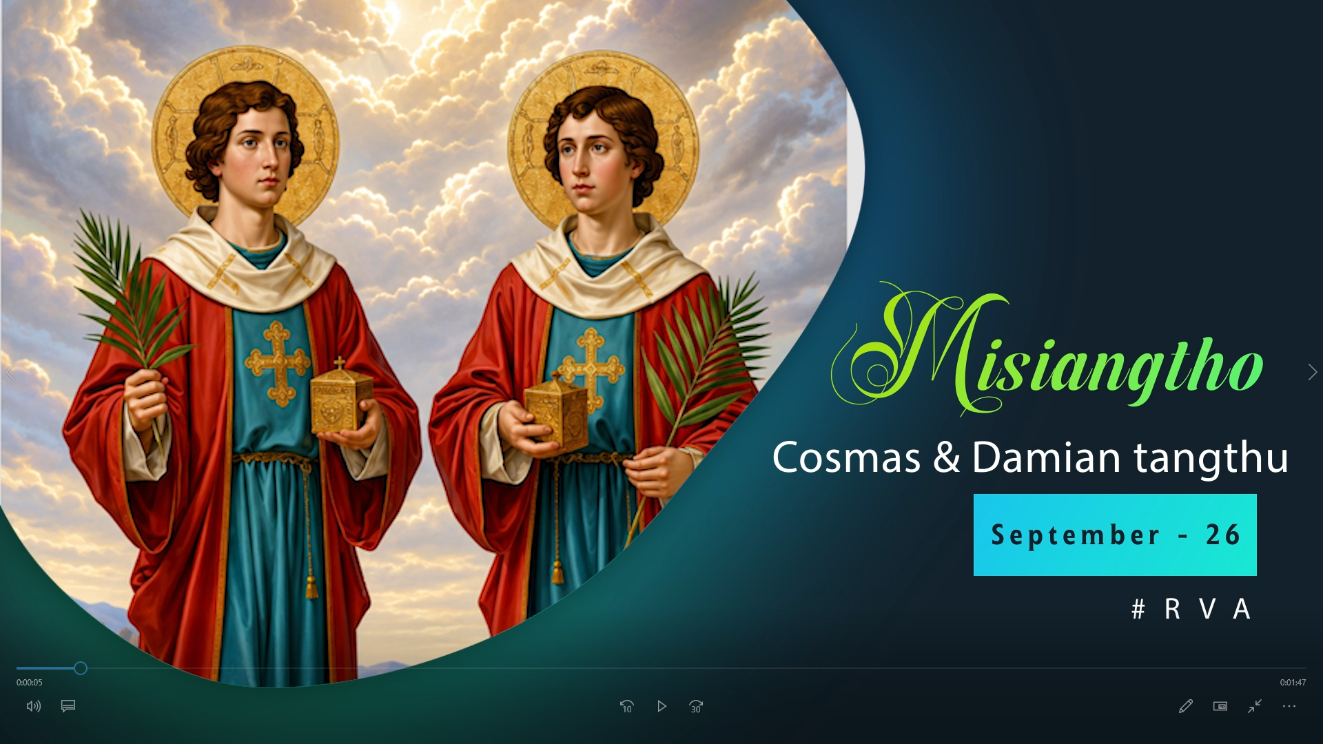 Misiangtho Cosmas & Damian Pawini.(September 26)