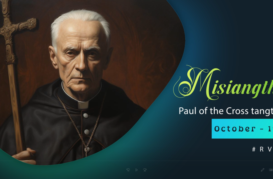 Misiangtho Paul of the Cross Pawini.(October – 19)